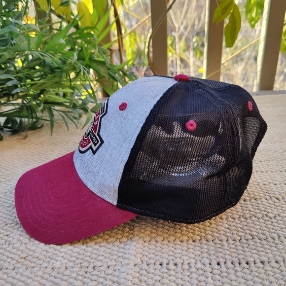 Indian Motorcycle Riders Group MEMBER HAT Mesh Back Cap Red Black Velcro Back - Picture 3 of 7